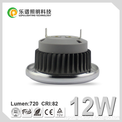 12W no dim 2700k ra85 cob led ar111 gu53 12v CE RoHS